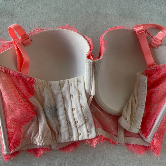 Victoria's Secret, Multi- Way Balconet Bra, Orange  Ombre,  32DD, USED - Picture 2 of 4